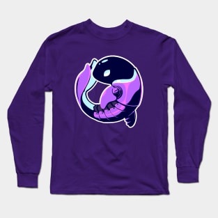 Colorized Poppy the Porpoise Long Sleeve T-Shirt